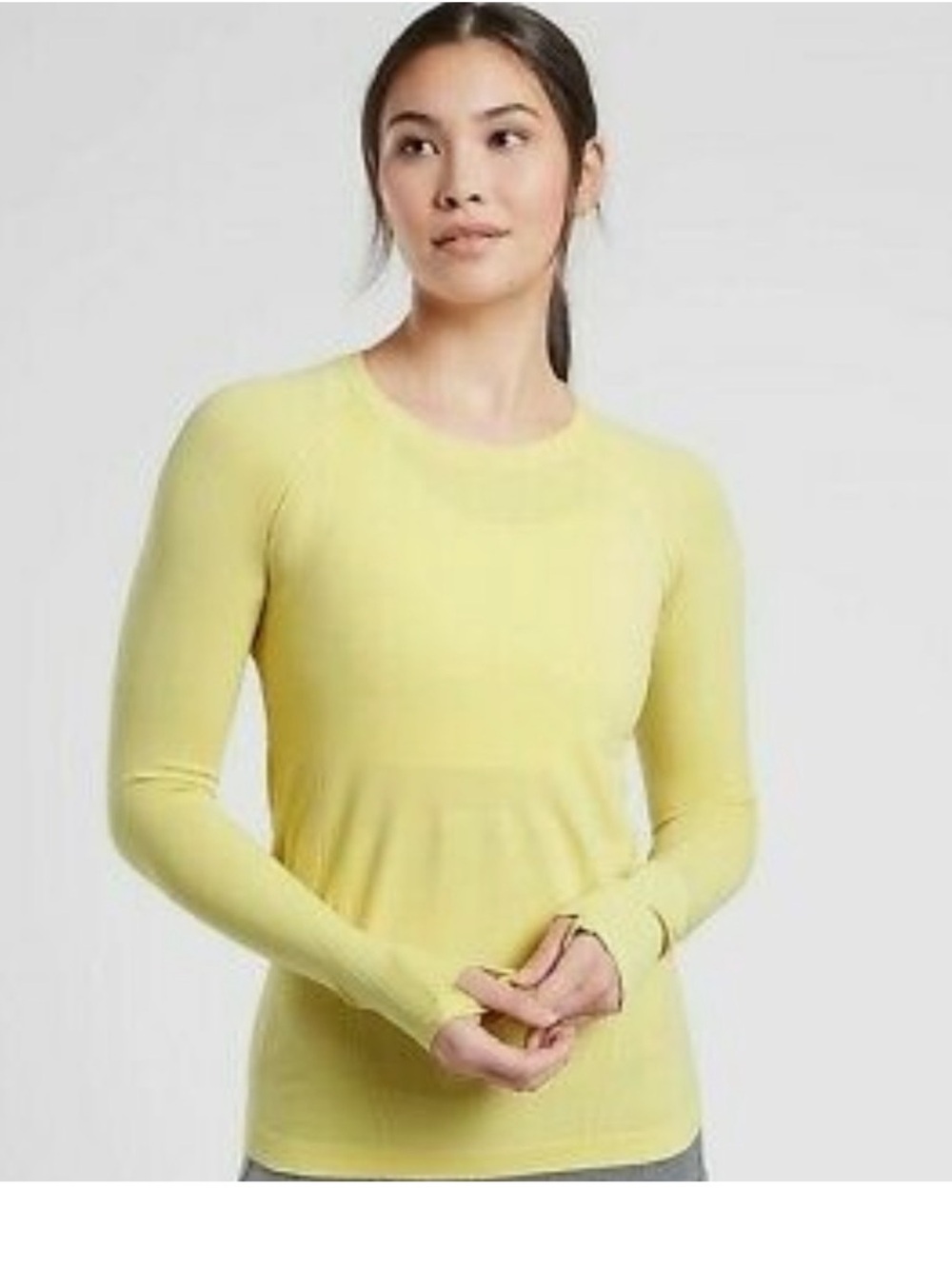 Athleta Momentum Seamless Long Sleeve Top